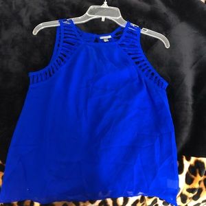 Blue see through club /dress blouse